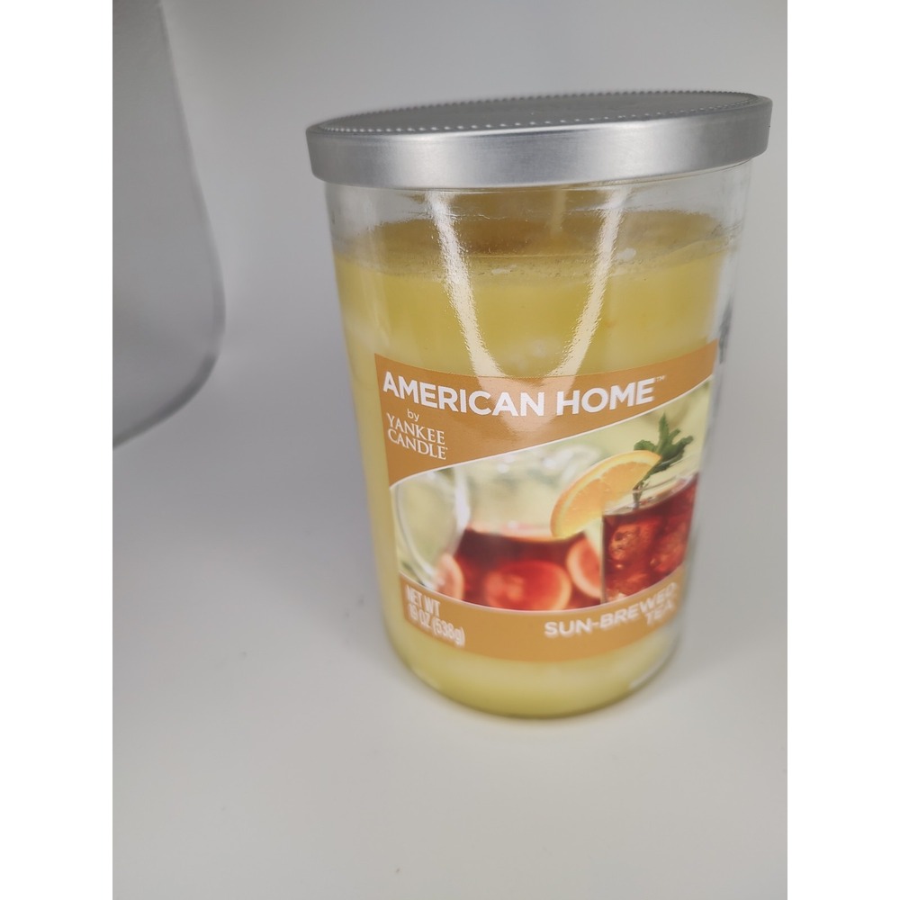 AMERICAN HOME YANKEE CANDLE Festive Classic Large Glass Jar 19 Oz SUN BREWED TEA